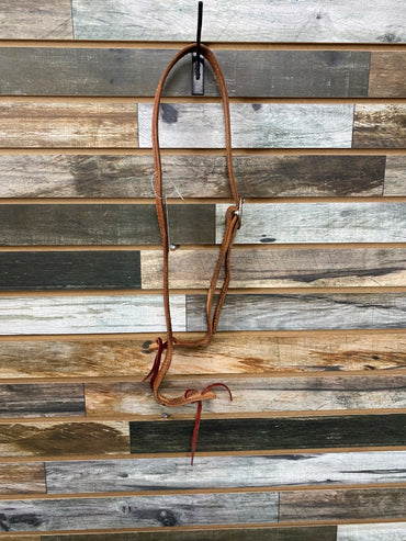USED Golden Horseshoe Equestrian Split Ear Headstall Horse Light Oil