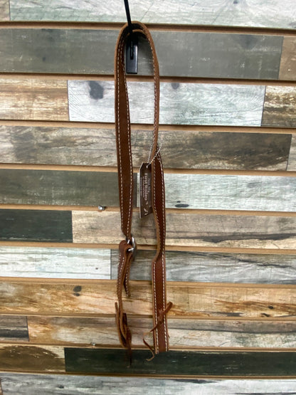 USED Golden Horseshoe Equestrian Split Ear Headstall Horse Medium Oil