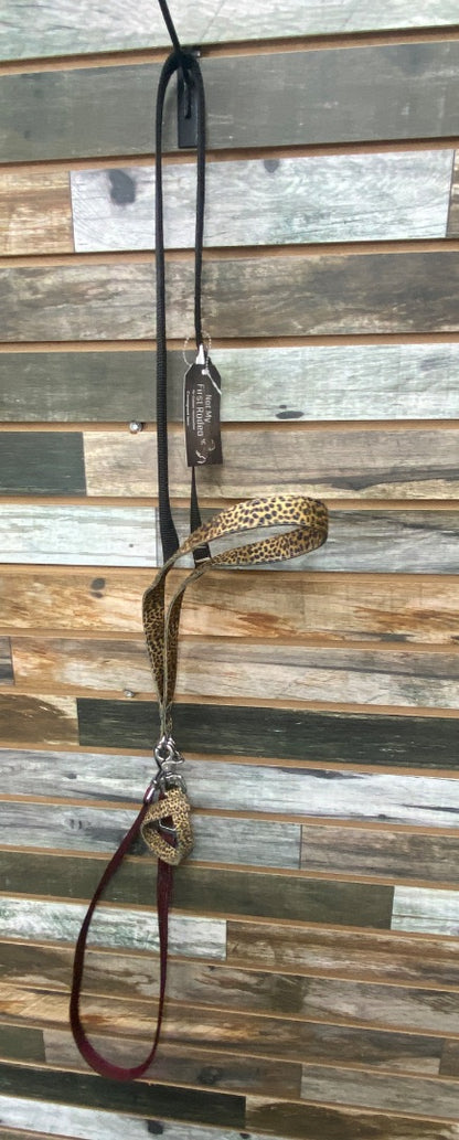 USED Hot Headstalls Western Tie Down | Leopard, Maroon, Black | Horse