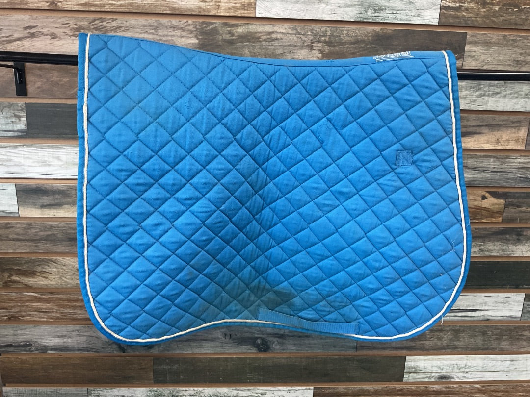 USED Roma English Saddle Pad Full Blue