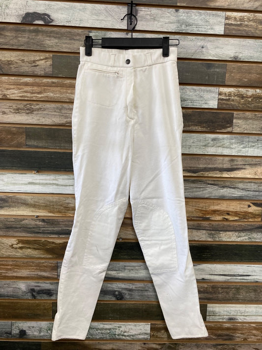 USED NWOT Trainers Choice Knee Patch Breeches 26L White