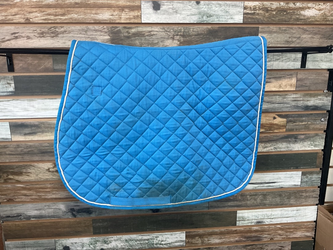 USED Roma English Saddle Pad Full Blue