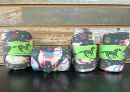 USED WhinneyWear Polo Wraps Standard Llama Print