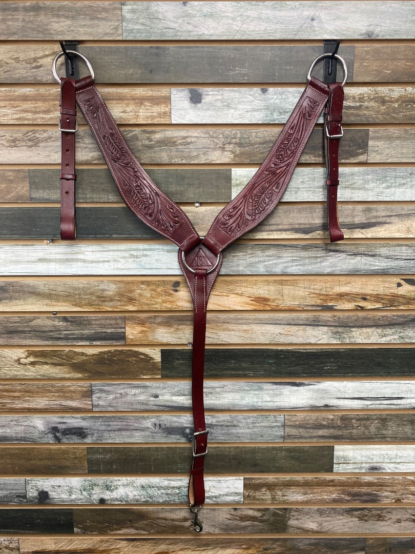 USED JC Martin Wade Saddle 16" Red