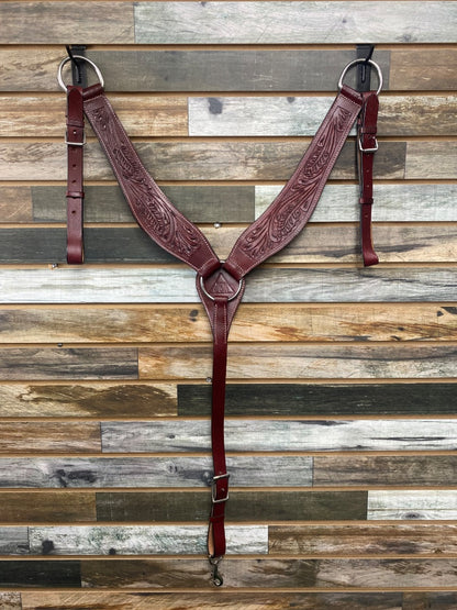 USED JC Martin Wade Saddle 16" Red