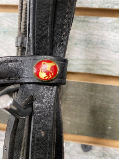 USED Keiffer Dressage Bridle with Reins and Herm Sprenger Bit Warmblood Black