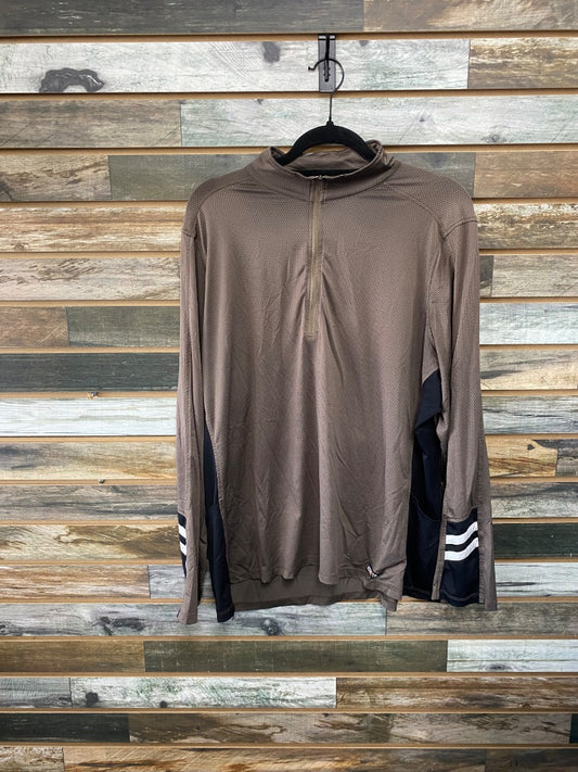 USED Kerrits Ladies English Sun Shirt 2X Brown