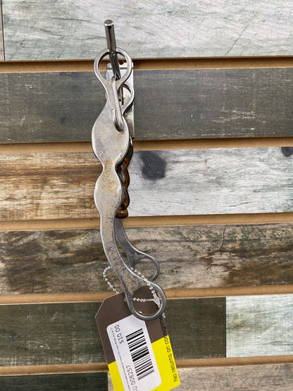 USED Partrade Shank Bit Chain Mullen Mouth 5" Silver