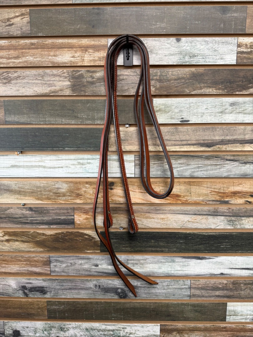 USED Reinsman Western Split Reins  Medium Oil