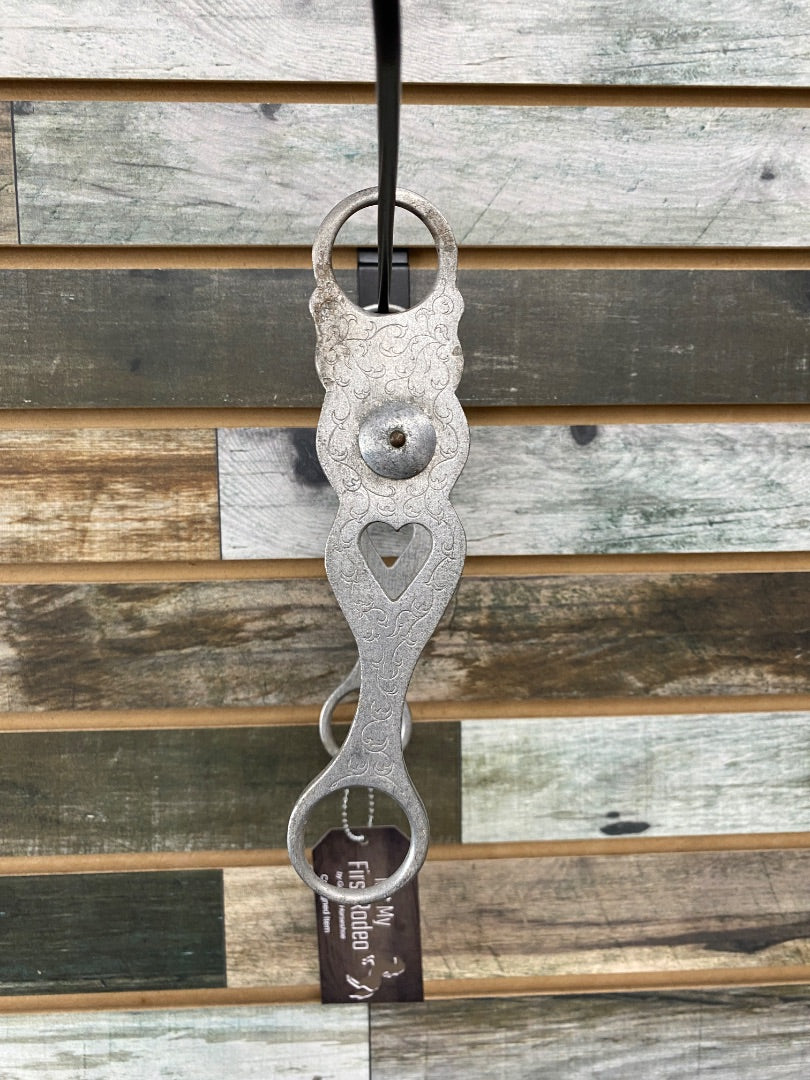 USED Colo Bit & Spur Low/Med Port Grazing Bit 5" Silver