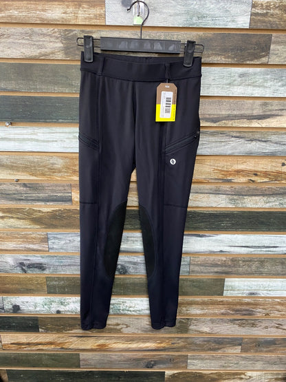 USED Amazon Youth English Riding Tights Youth Large Black
