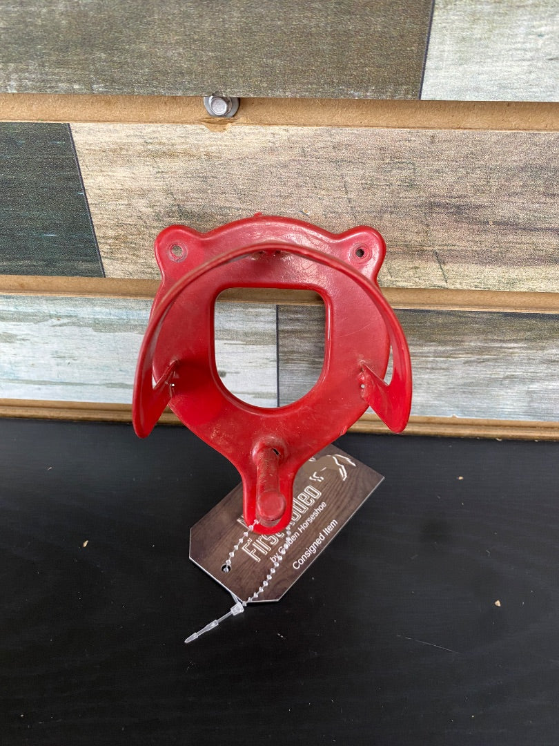 USED Red Single Halter Holder with Hook