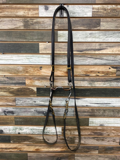 USED  Headstall with Bit and Reins Horse Black