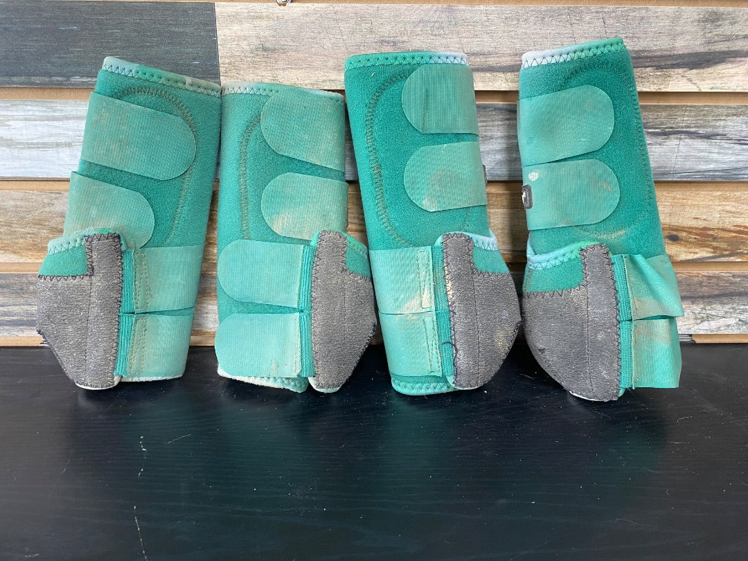 USED Classic Equine Splint / Brushing Boots Large Green
