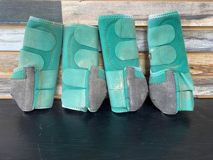 USED Classic Equine Splint / Brushing Boots Large Green