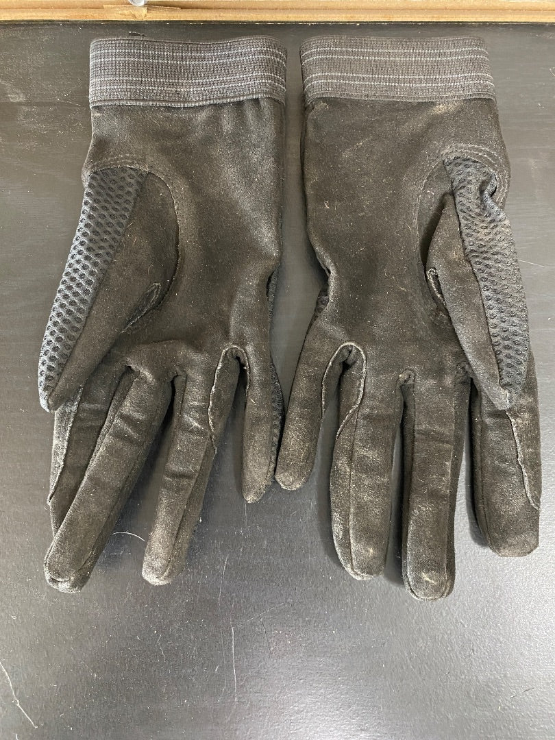 USED Ariat Ladies English Riding gloves 7 Black