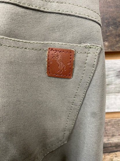 USED Horze Ladies Full Seat Breeches, Sage Green 22 Sage Green