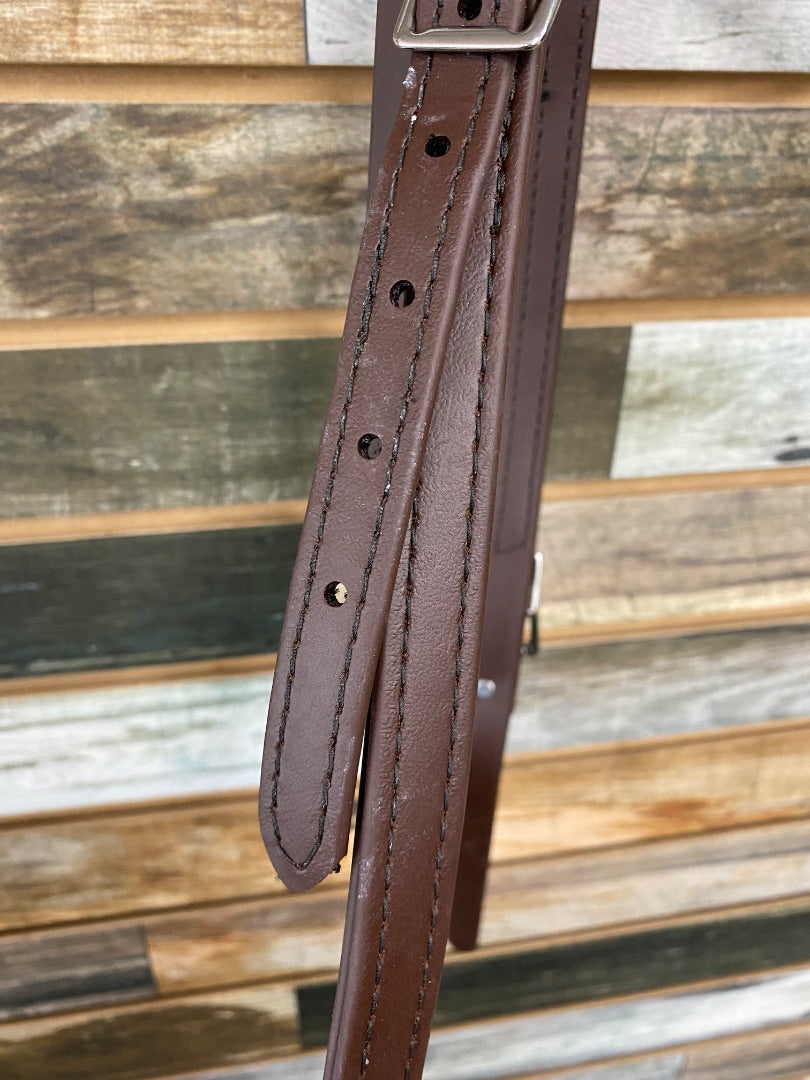 USED Two Horse Tack Biothane Browband Headstall Warmblood Brown