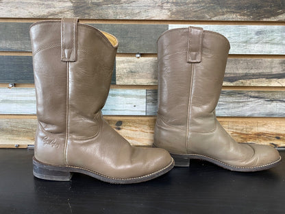 USED Roy Cooper Ladies Western Boots 7M Taupe