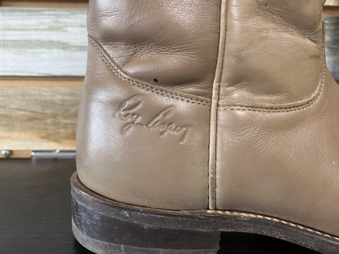 USED Roy Cooper Ladies Western Boots 7M Taupe
