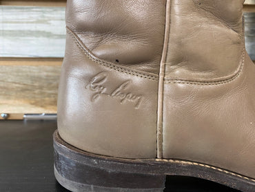 USED Roy Cooper Ladies Western Boots 7M Taupe