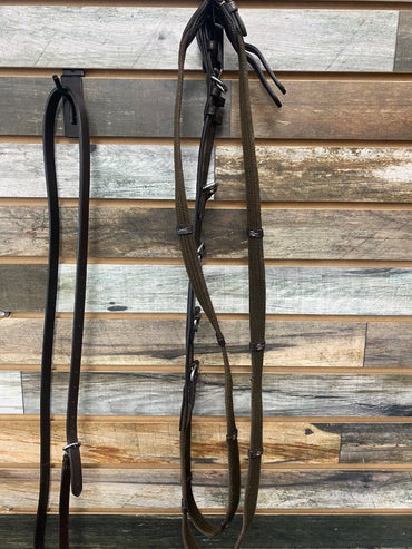 USED SmartPak German Martingale Set Horse Brown