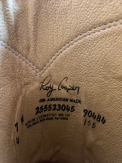 USED Roy Cooper Ladies Western Boots 7M Taupe