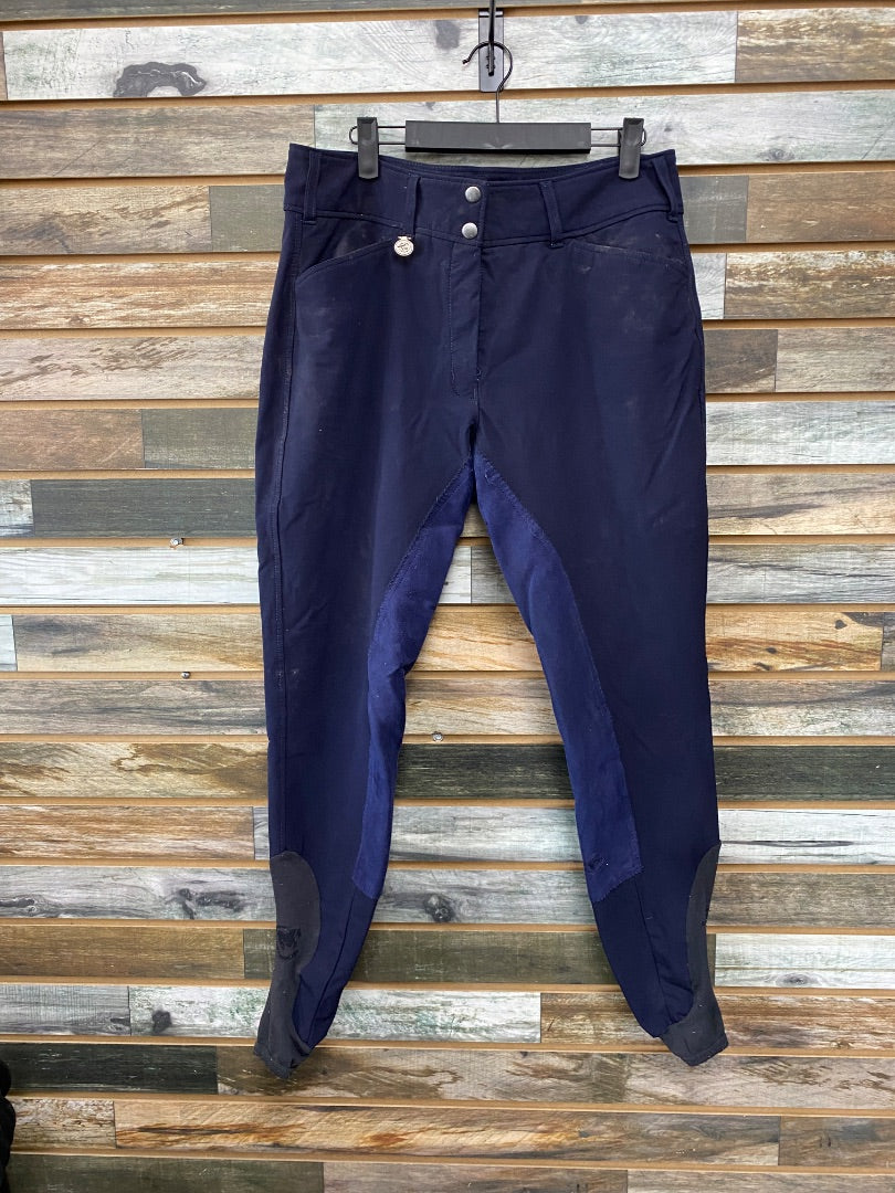 USED SmartPak Full Seat Breeches 32 Navy