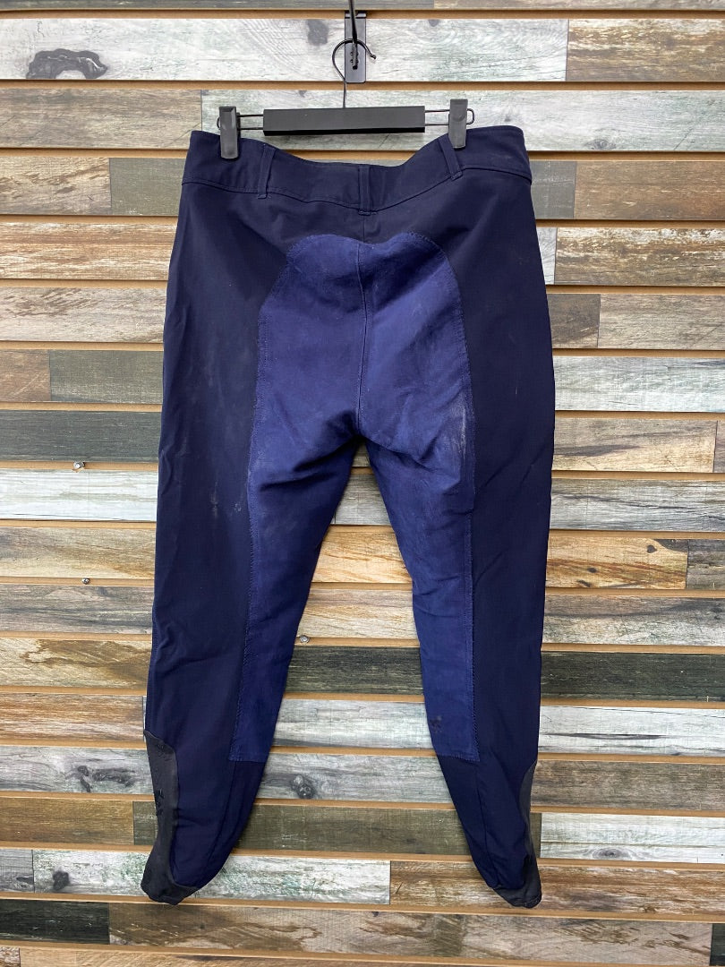 USED SmartPak Full Seat Breeches 32 Navy