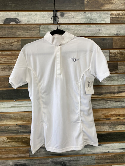 USED TuffRider Short Sleeve Top Large White