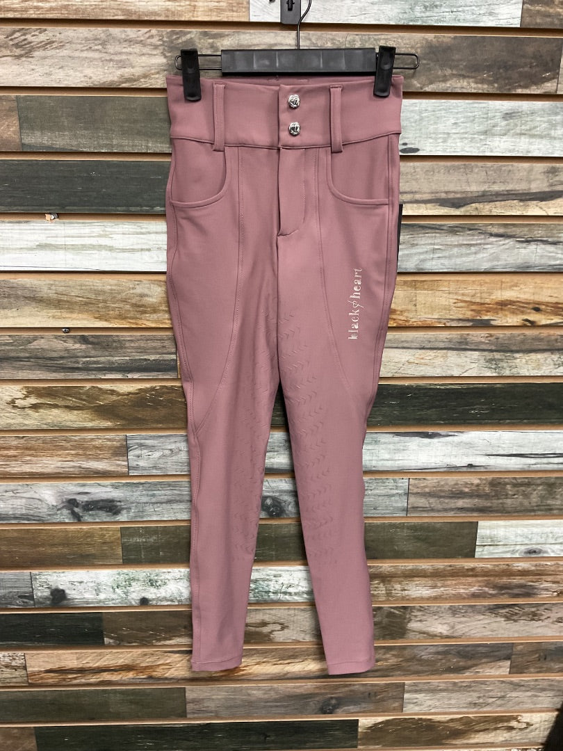 USED Blackheart Youth English Breeches Full Seat XXS Blush Pink