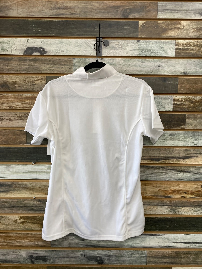 USED TuffRider Short Sleeve Top Large White