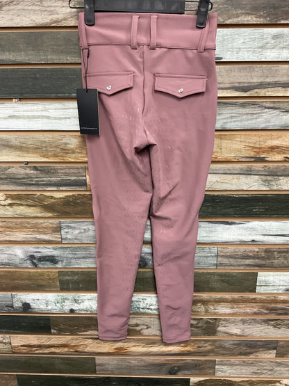 USED Blackheart Youth English Breeches Full Seat XXS Blush Pink