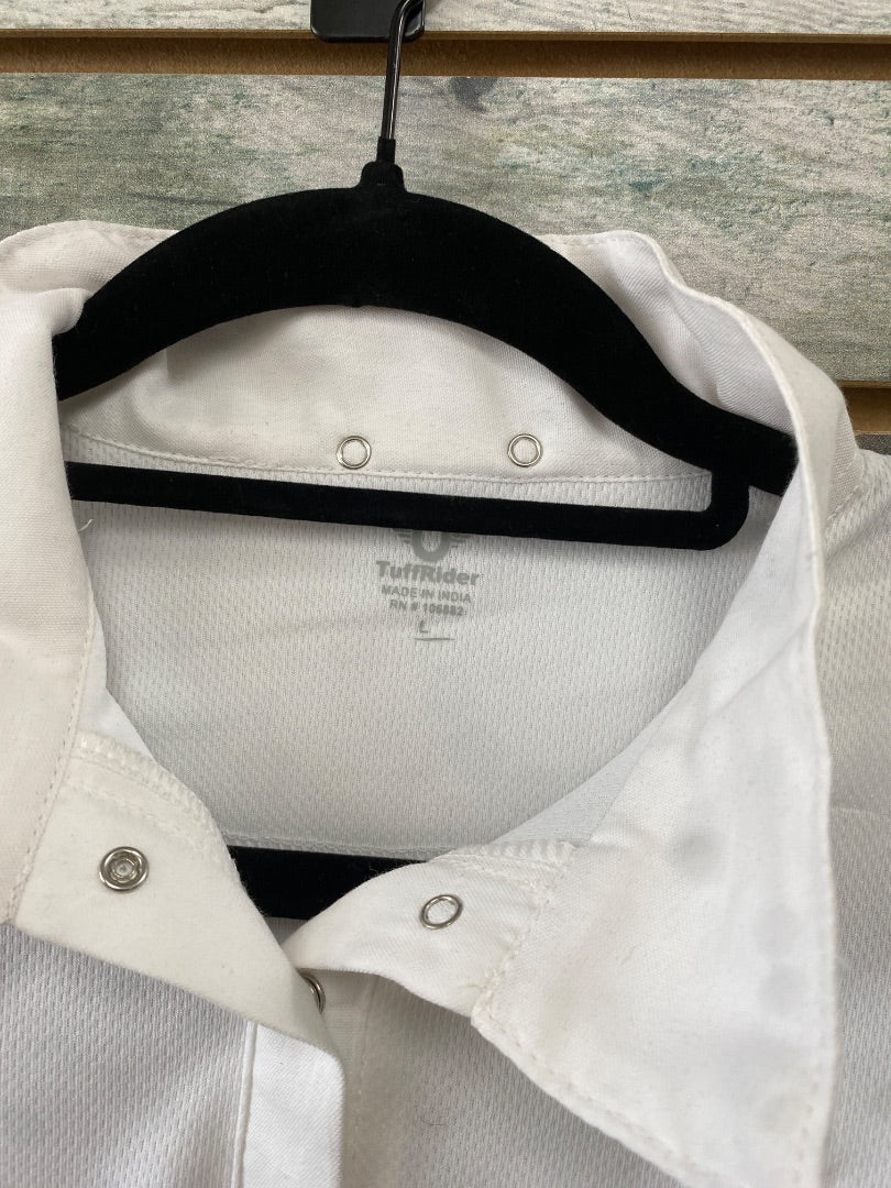USED TuffRider Short Sleeve Top Large White