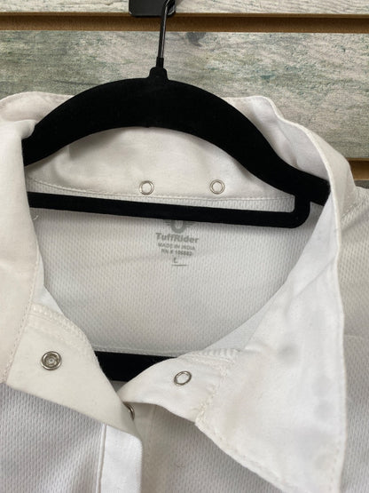 USED TuffRider Short Sleeve Top Large White