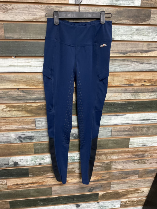 USED Kerrits Youth English Breeches Full Seat Large Navy