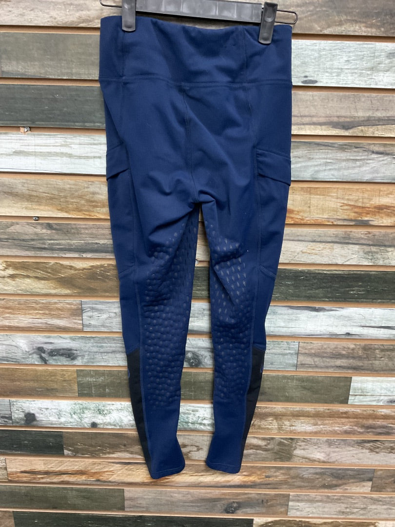 USED Kerrits Youth English Breeches Full Seat Large Navy