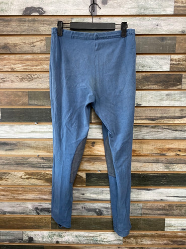 USED Devon-Aire Knee Patch Breeches Large Blue