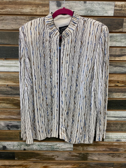USED Alex Western Show Shirt 2X White