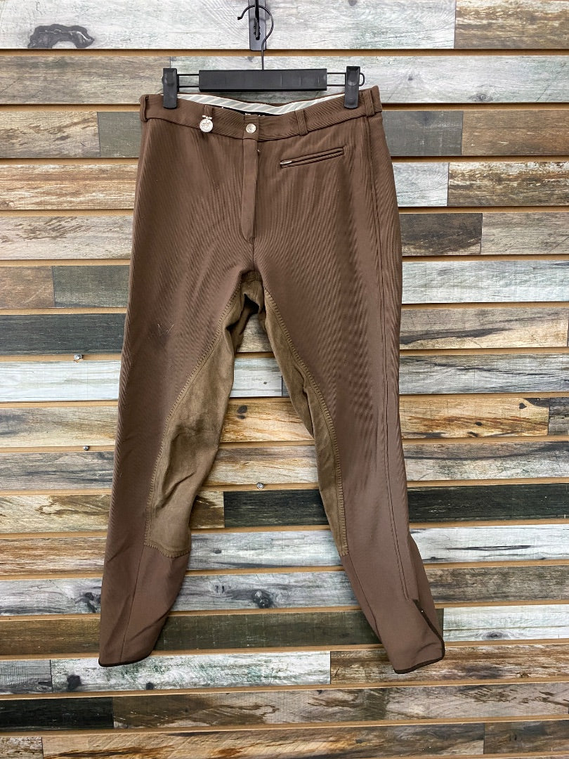 USED Pikeur Full Seat Breeches 24 Brown