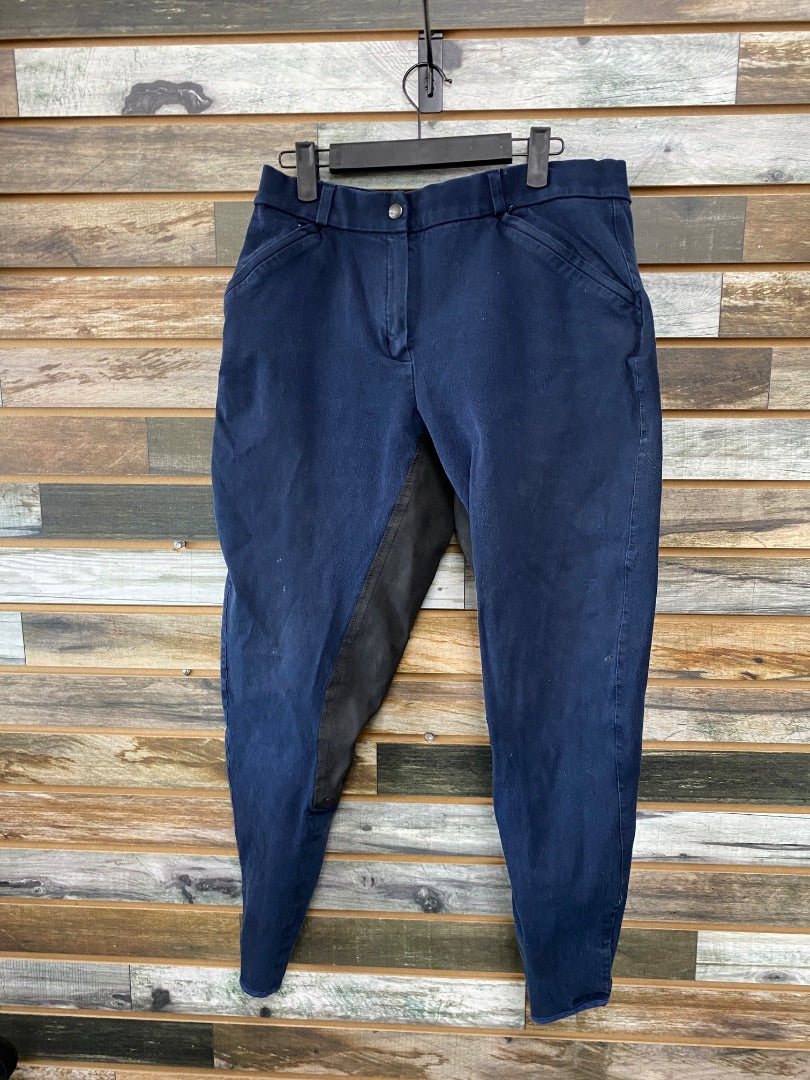 USED SmartPak Full Seat Breeches 32 Navy