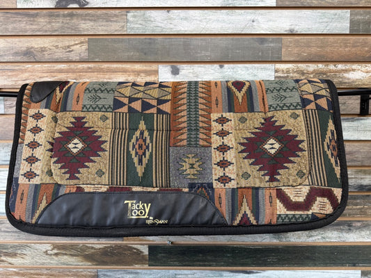 USED Reinsman Tacky Too Western Pad 31” X 31” Aztec