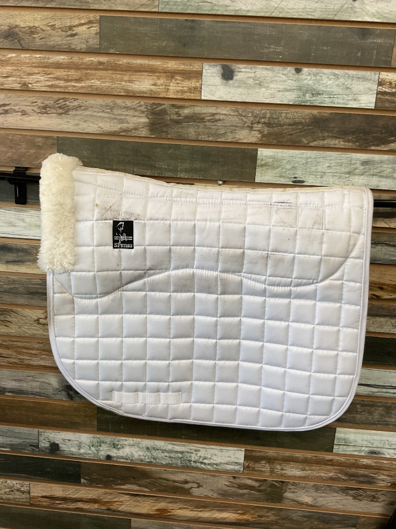 USED S Peters Dressage Pad Full White