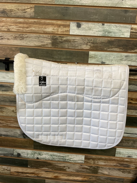 USED S Peters Dressage Pad Full White