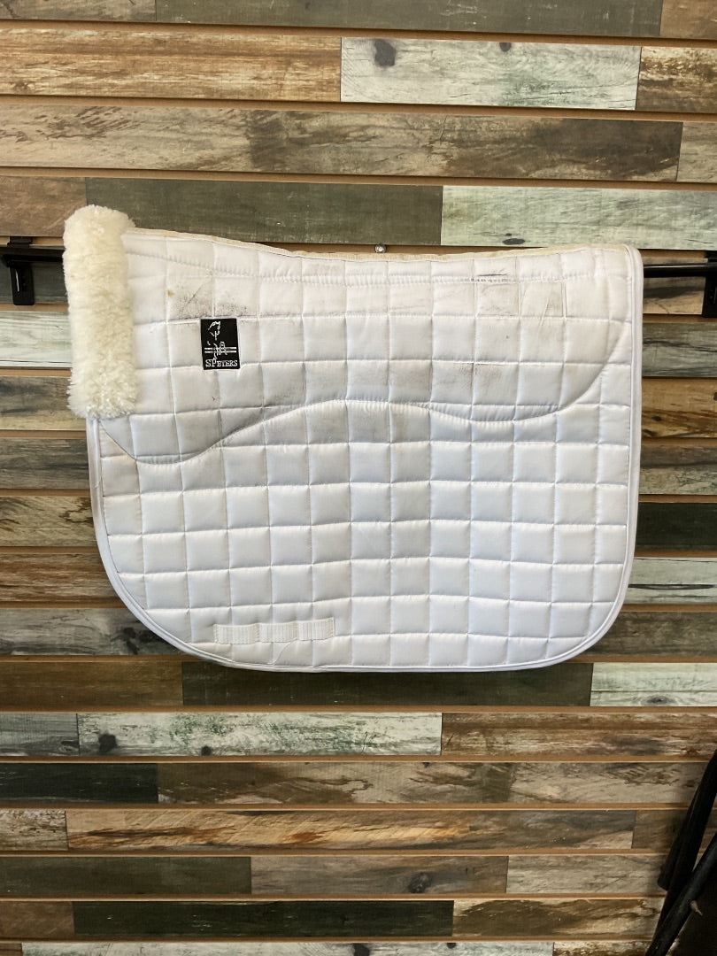 USED S Peters Dressage Pad Full White