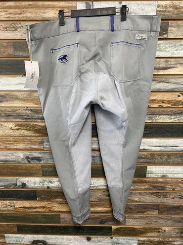 USED Smartpak Full Seat Breeches 46R Grey