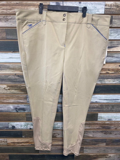 USED Smartpak Full Seat Breeches 46R Tan