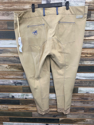 USED Smartpak Full Seat Breeches 46R Tan