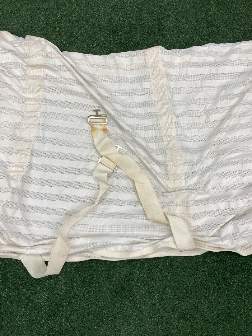 USED Golden Horseshoe Equestrian Fly Sheet 72” White