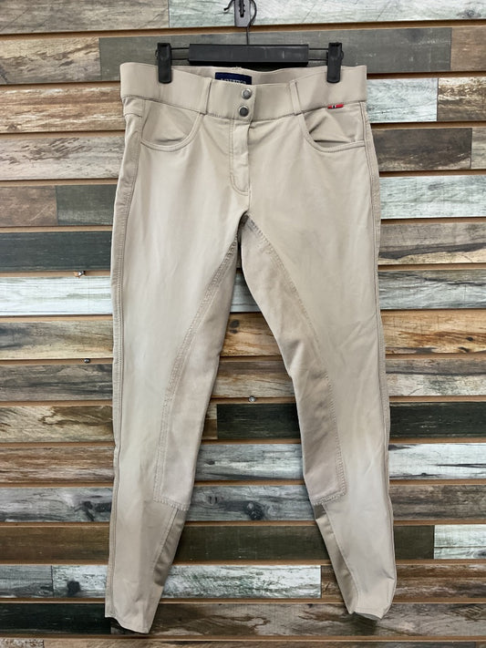 USED B Vertigo Full Seat Breeches 28 Tan